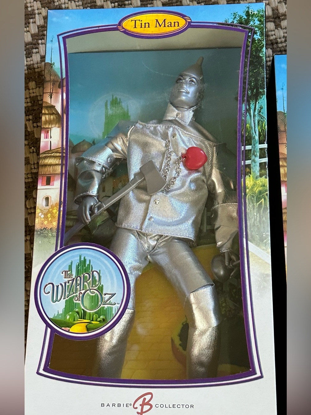 NWT Vintage Wizard of Oz Tin Man Barbie Collector Doll - Silver